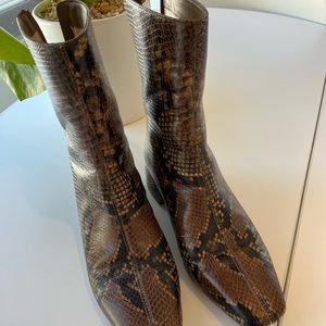 J Crew Roxie Boot in Snakeskin